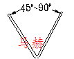 折彎模具之銳角折彎上模103